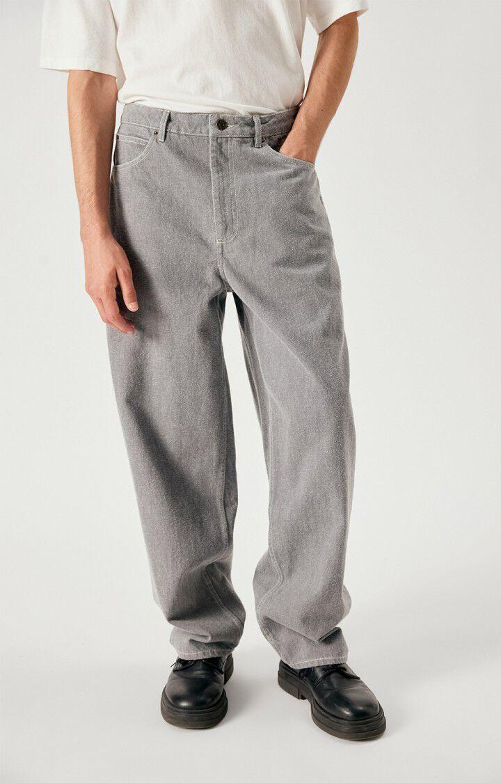 American Vintage Nafow Brushed Grey Balloon Jeans Herren grau